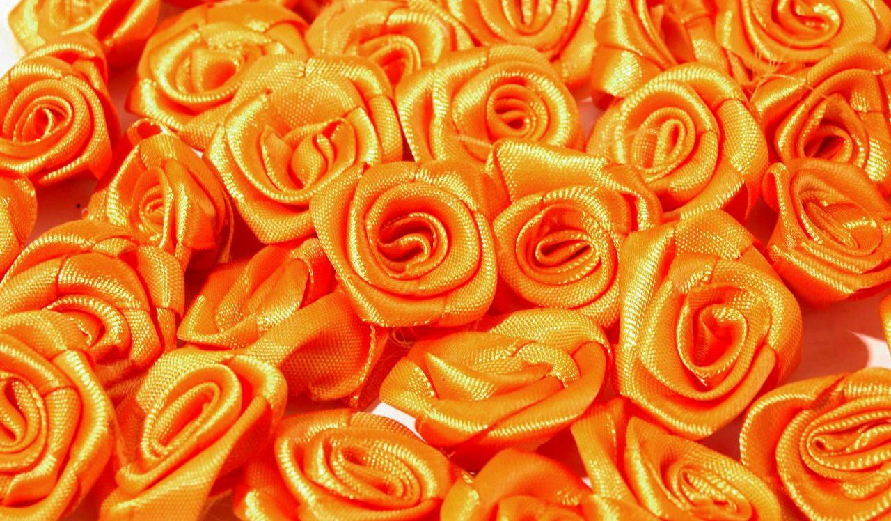 Ružička 12mm oranžová sýta svetlá