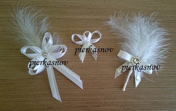 biele svadobné pierko - biele perie