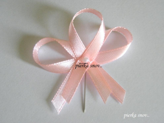 svadobné pierko svetlo ružové s perličkou VZOR 3